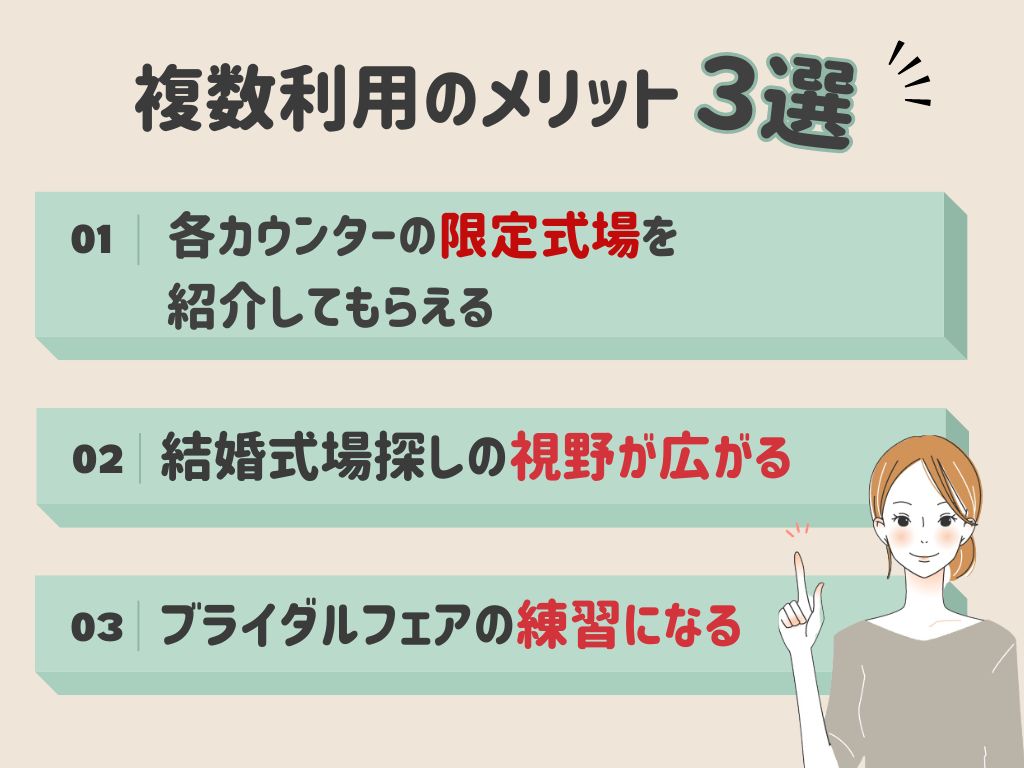 結婚式相談カウンターを複数使うメリット３選